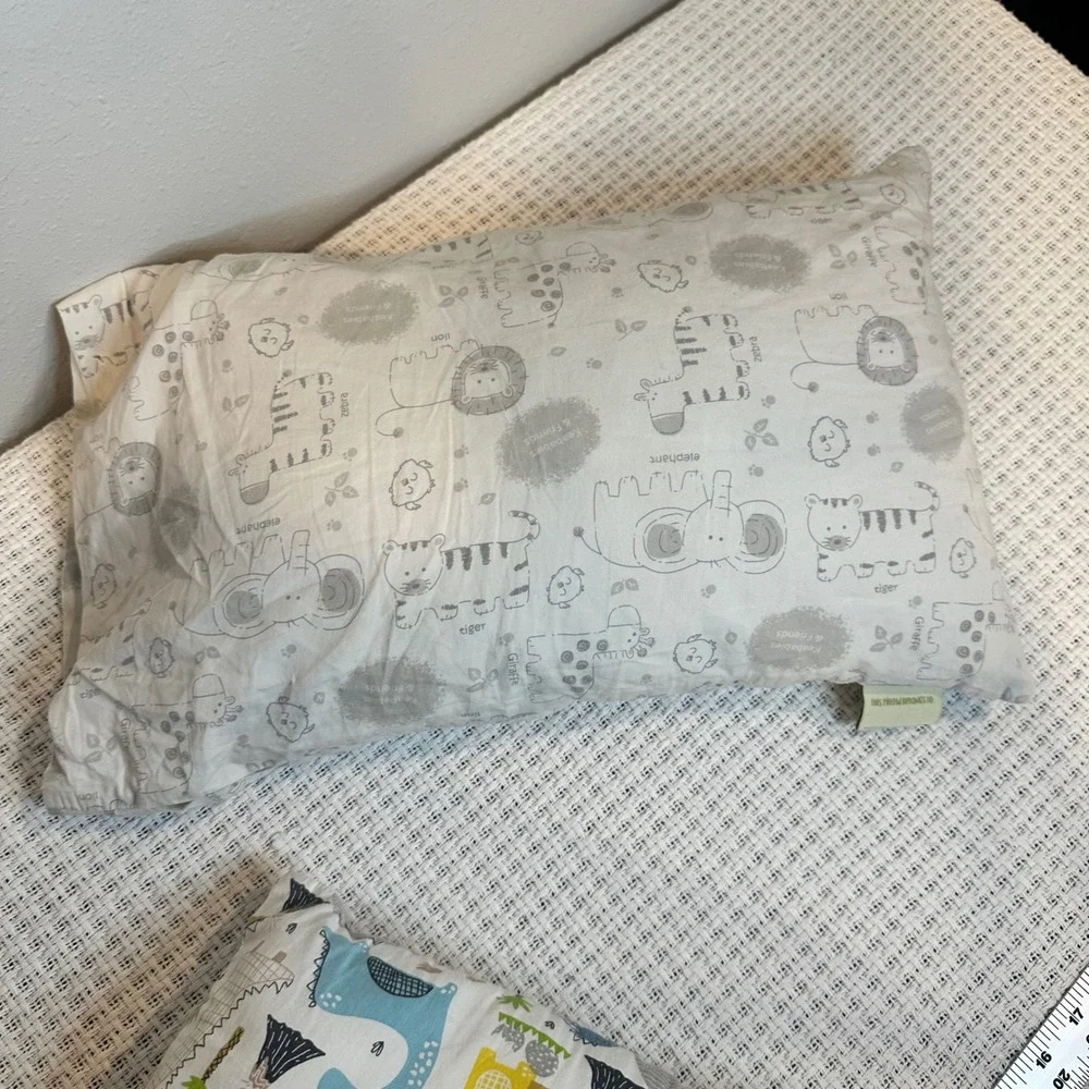 KeaDreams PharMeDoc Toddler Pillow Set Kids 13x18 Multi Dinosaur Safari Animal